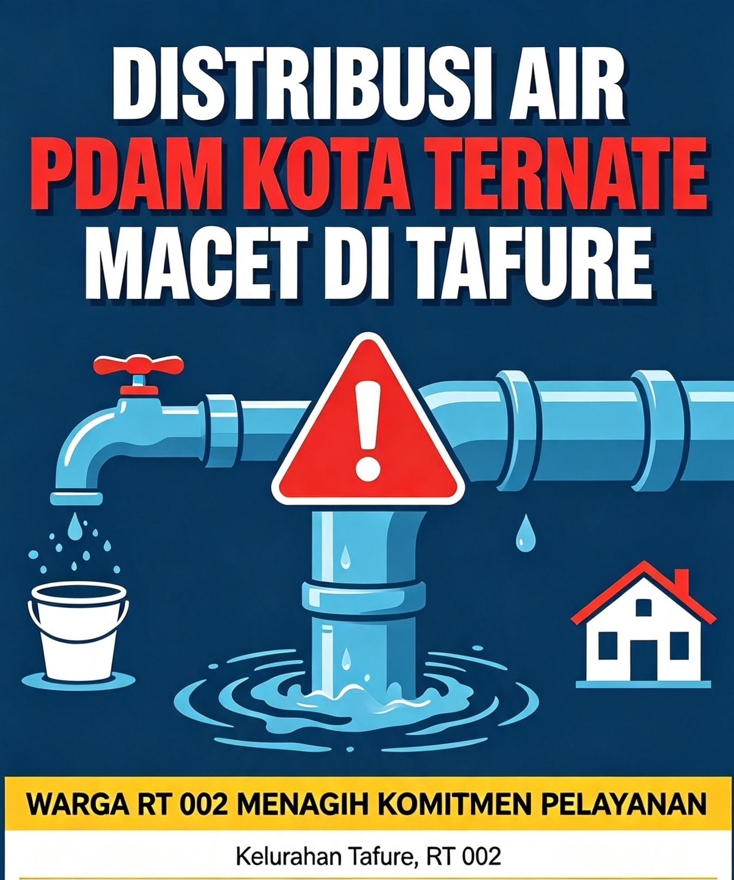Distribusi Air PDAM Kota Ternate Macet di Tafure. - thewasesanews.com