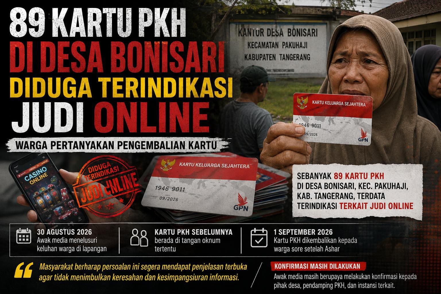 penguasaan kartu pkh warga bonisari. - thewasesanews.com