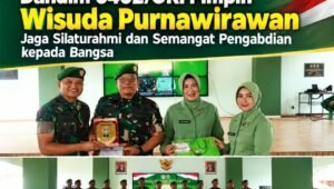 dandim 0402 oki pimpin wisuda purnawirawan. - thewasesanews.com