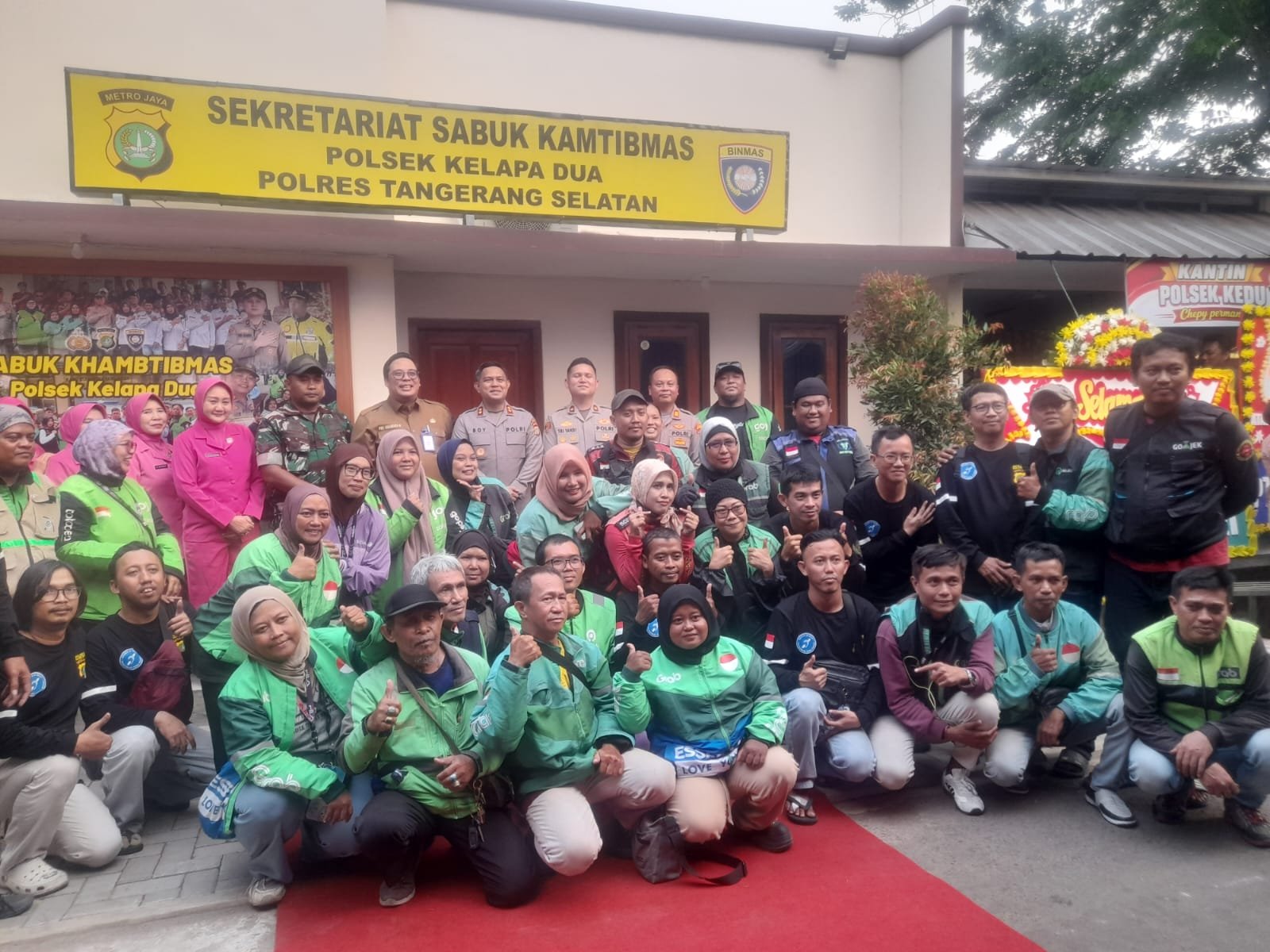 polsek kelapa dua resmikan sekretariat sabuk kamtibmas. - thewasesanews.com