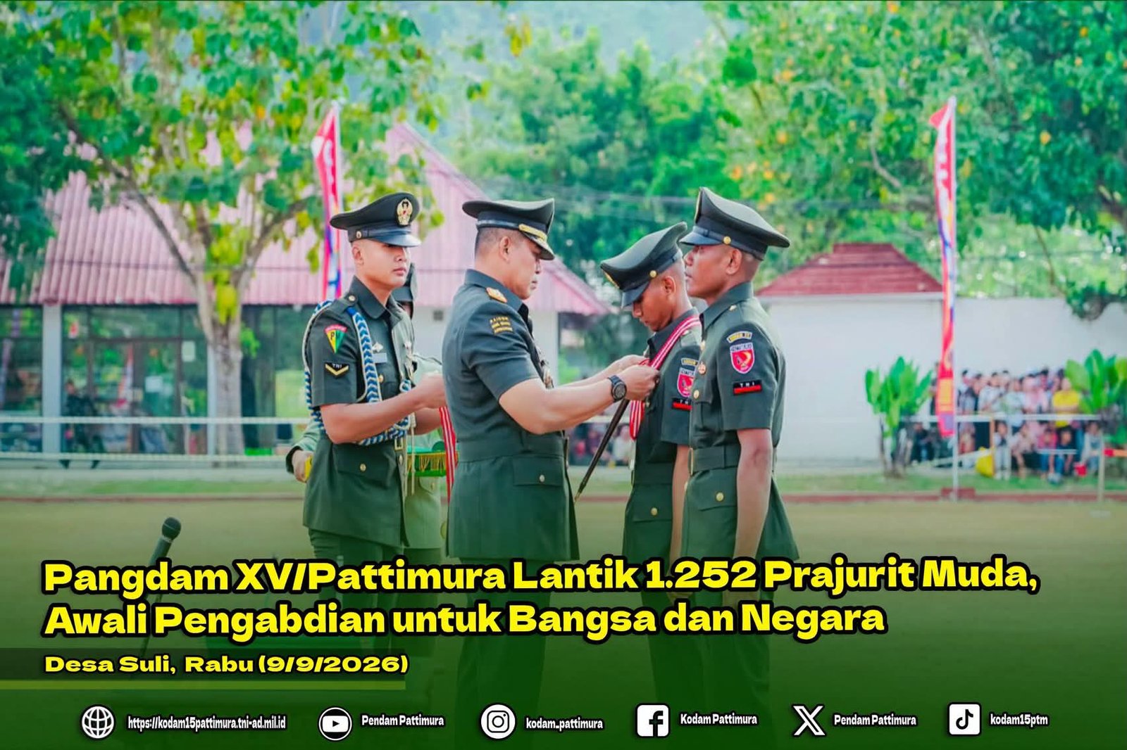 pangdam pattimura lantik prajurit muda. - thewasesanews.com