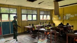 Satgas Yonif 645 GTY Pos Muara Nawa. - thewasesanews.com