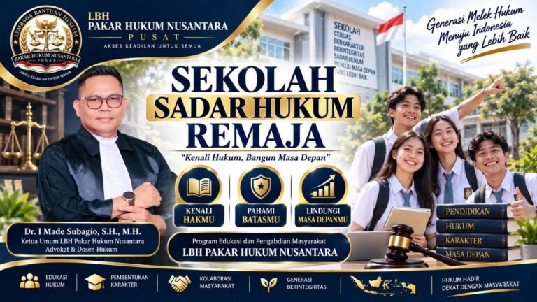 Sekolah Sadar Hukum Remaja. - thewasesanews.com