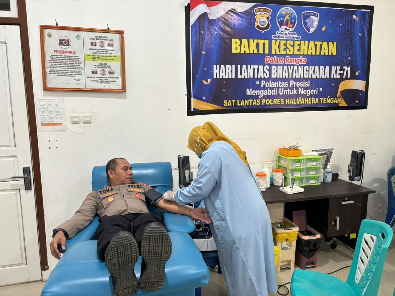 Bakti Kesehatan Polres Halmahera Tengah. - thewasesanews.com