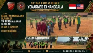 Dukung Pendidikan Perbatasan Satgas Yonarmed 13. - thewasesanews.com