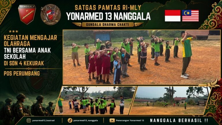 Dukung Pendidikan Perbatasan Satgas Yonarmed 13. - thewasesanews.com