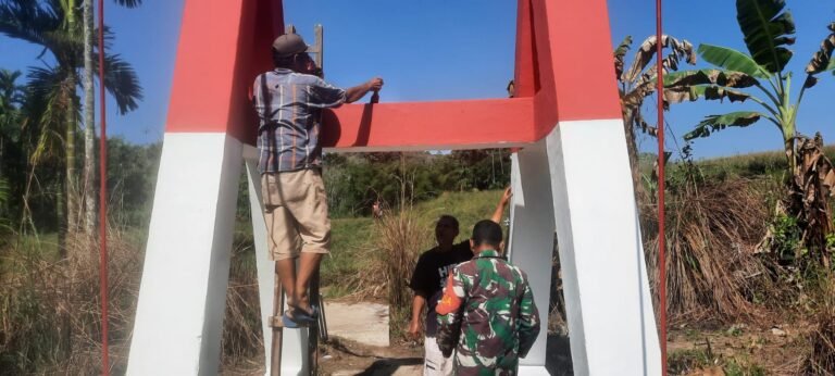 Perbaikan Jembatan Gantung Batangtura. - thewasesanews.com