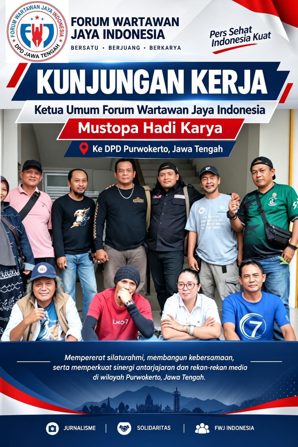 Kunjungan Kerja Ketua Umum FWJI. - thewasesanews.com