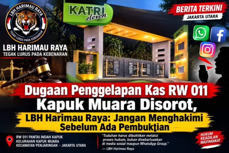 Tuduhan Penggelapan Kas RW 011 Kapuk Muara. - thewasesanews.com