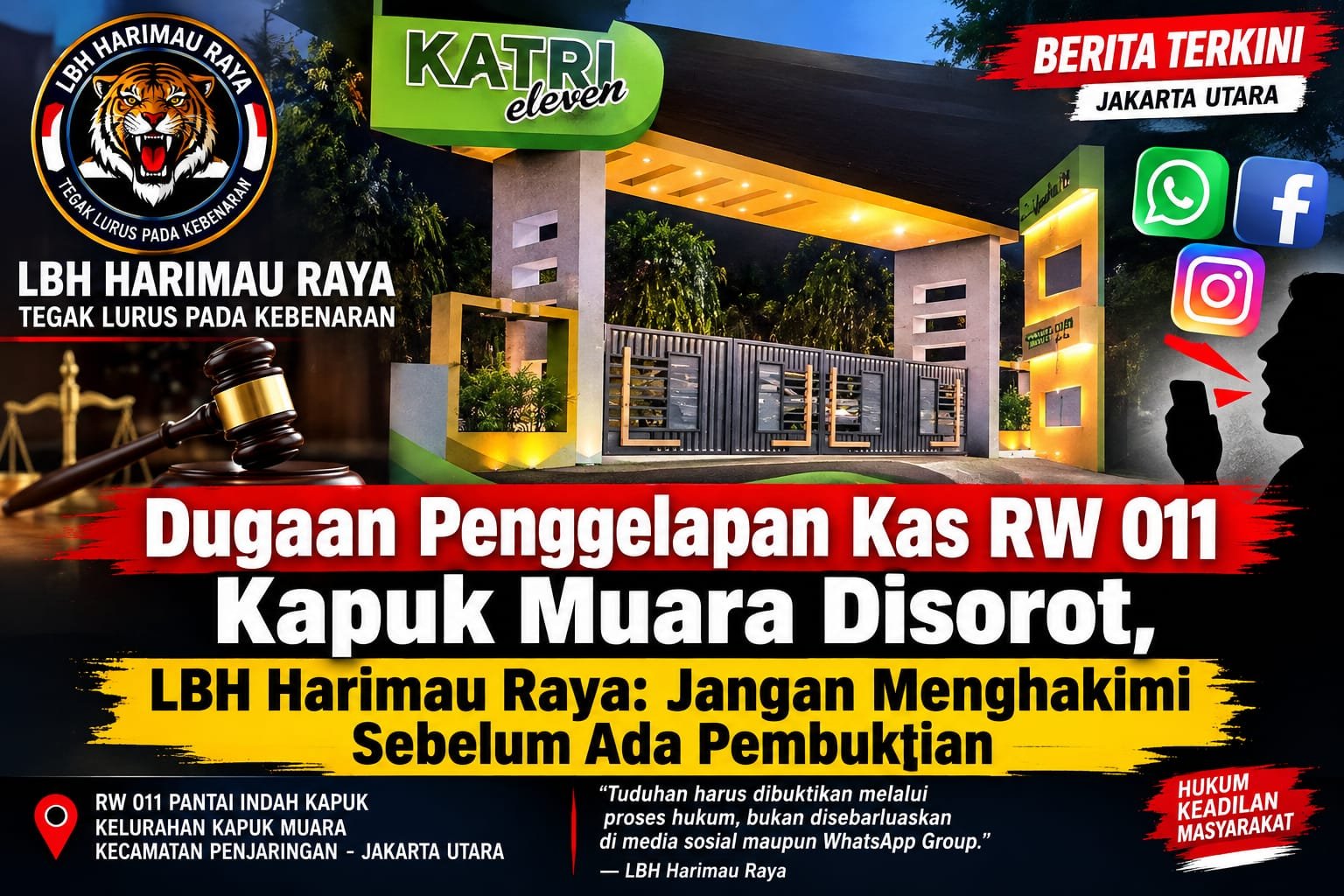 Tuduhan Penggelapan Kas RW 011 Kapuk Muara. - thewasesanews.com