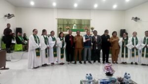 Peresmian Gereja GMIG Sion Lopong. - thewasesanews.com