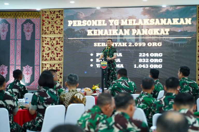 Tradisi Kenaikan Pangkat Kodam I Bukit Barisan. - thewasesanews.com