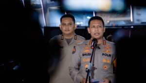 Polda Metro Jaya Kawal Aksi Buruh DPR RI. - thewasesanews.com