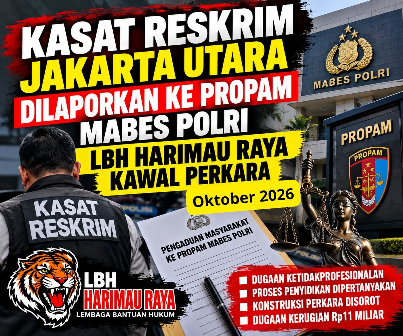 Kasat Reskrim dan Penyidik Polres Jakarta Utara Diadukan ke Propam. - thewasesanews.com