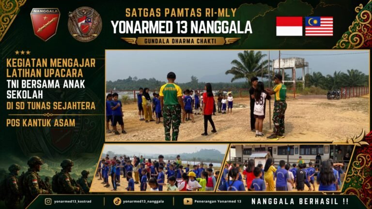 Pelatihan Tata Upacara Satgas Yonarmed 13 Nanggala. - thewasesanews.com