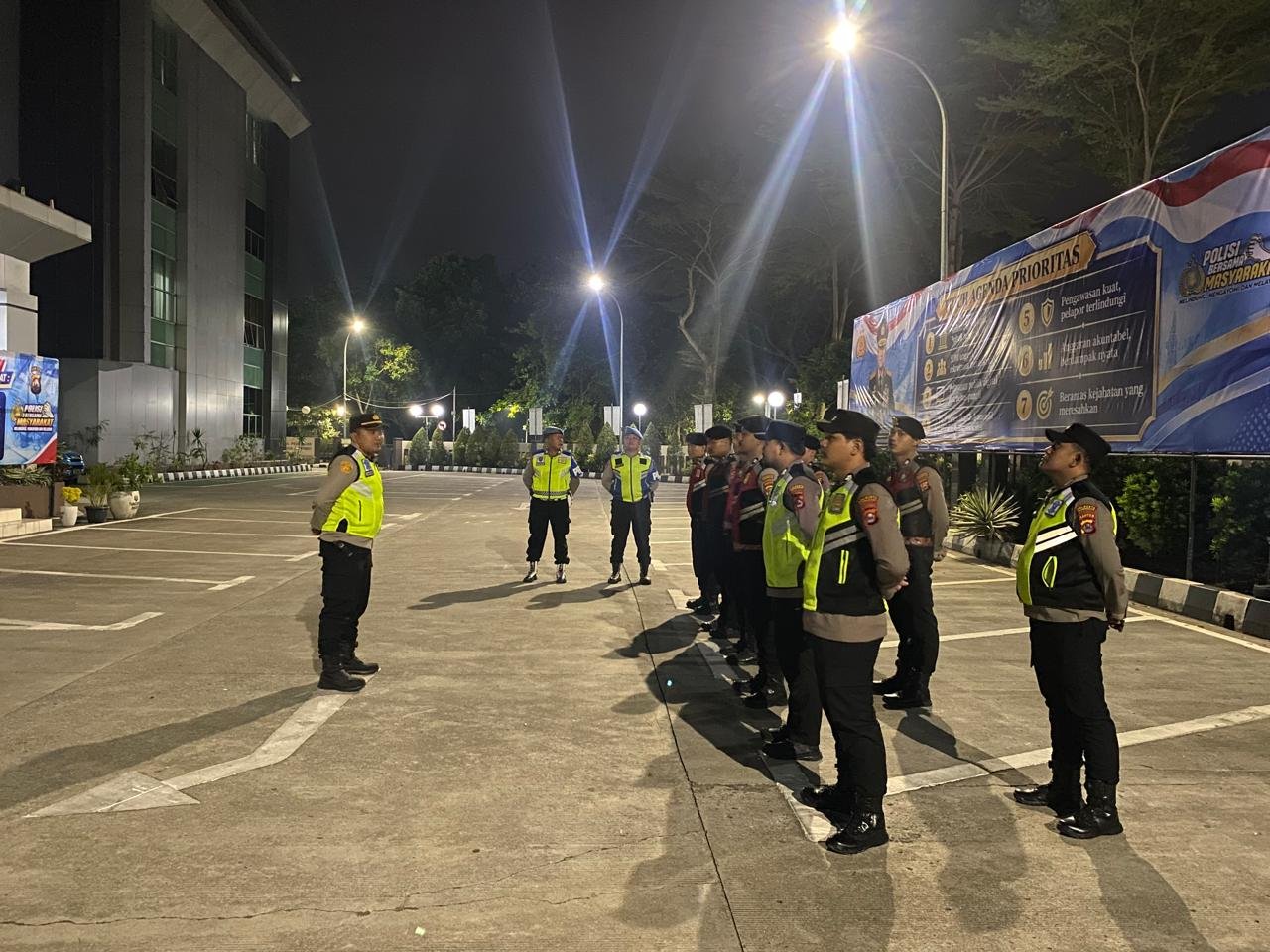 Sipropam Polresta Tangerang Cek Kesiapan Apel Malam. - thewasesanews.com