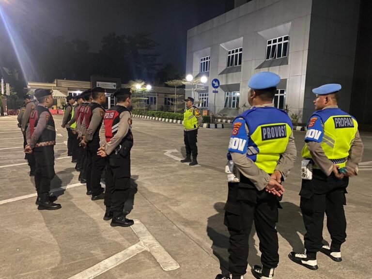 Sipropam Polresta Tangerang Cek Kesiapan Apel Malam. - thewasesanews.com