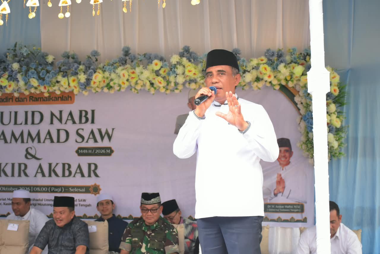 Danrem 132 Tadulako Hadiri Maulid Nabi. - thewasesanews.com