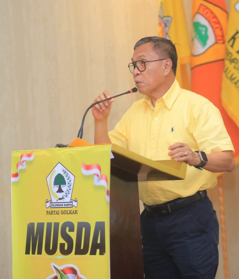 Ikram Malan Sangadji Buka Musda VI Golkar Halut. - thewasesanews.com