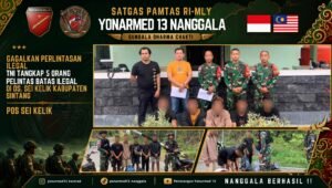 Gagalkan Perlintasan Ilegal Satgas Pamtas Yonarmed 13. - thewasesanews.com