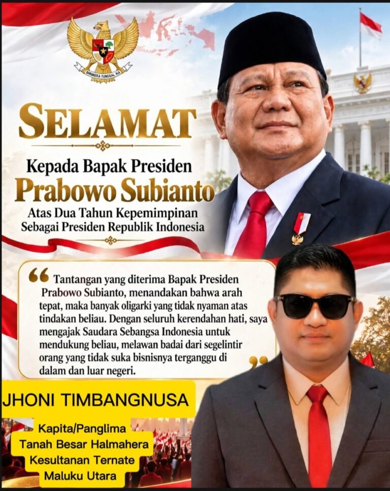 Kapita Kahagila Kesultanan Ternate Nilai Indonesia. - thewasesanews.com
