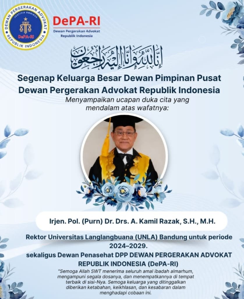 DePA-RI Berduka Atas Wafatnya Irjen Pol Purn A Kamil Razak. - thewasesanews.com