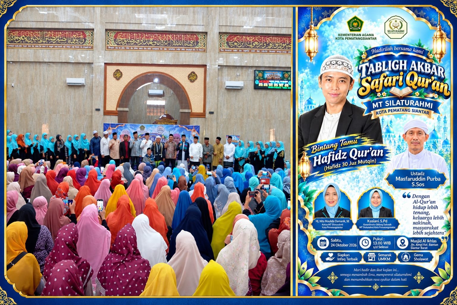 Ribuan Jemaah Sambut Hafiz 30 Juz Muhammad Naja Hudia Afifurohman Agusfian. - thewasesanews.com