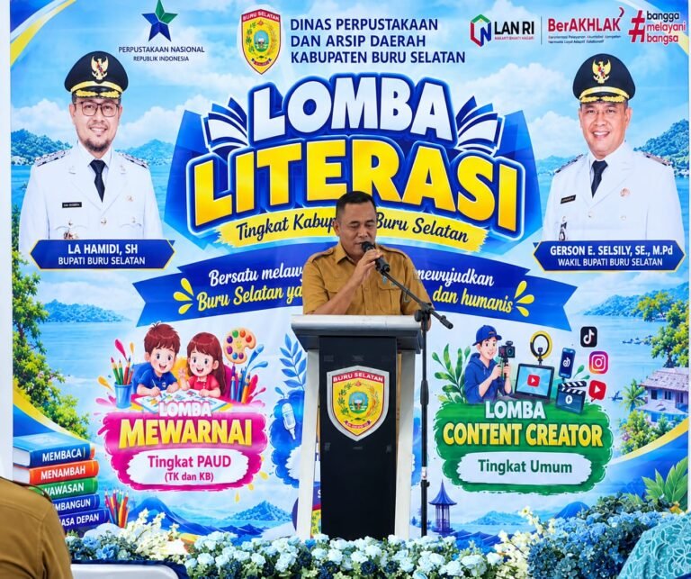 Perpustakaan Ramai Lagi Ratusan Anak Buru Selatan Ikut Lomba Literasi. - thewasesanews.com