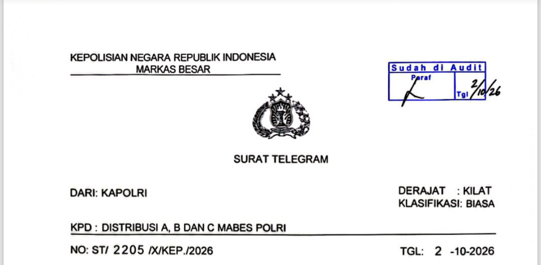 Mutasi Besar-Besaran Mabes Polri 2026. - thewasesanews.com